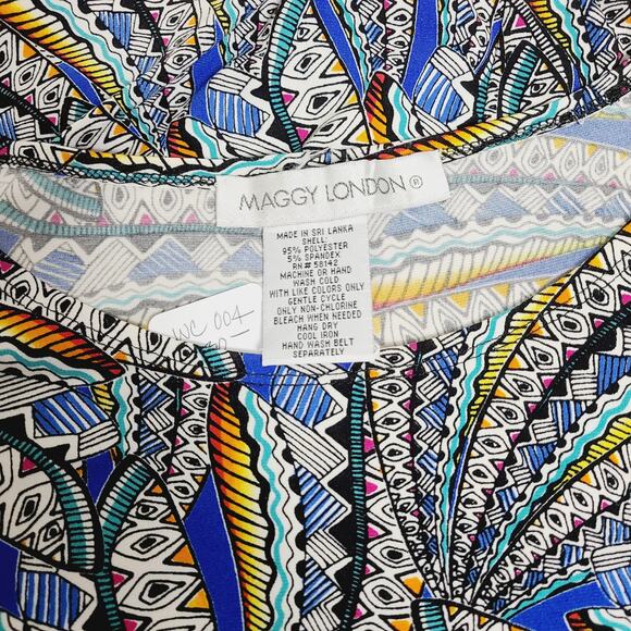 Vintage 90s Maggy London Women's Jersey Dress, Size 10 PRE-OWNED - Picture 3 of 7